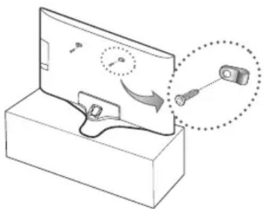 SAMSUNG UE60KU6020K - Como evitar que o televisor caia - 1