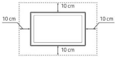 SAMSUNG UE60KU6020K - Fornecimento de ventilação adequada para o televisor - 2