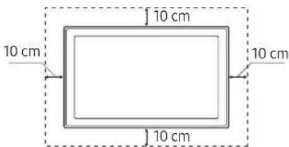 SAMSUNG UE43M5575AU - Providing proper ventilation for your TV - 2