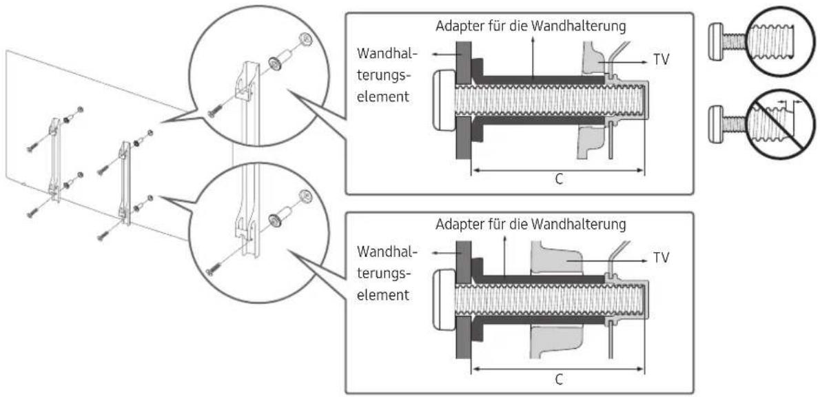 SAMSUNG UE43M5575AU - MontierendesGeratsan derWand - 2