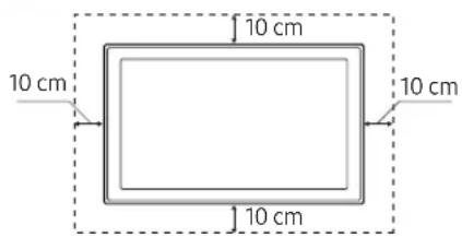 SAMSUNG UE43M5575AU - Ventilation adaptée de votre téléviseur - 2