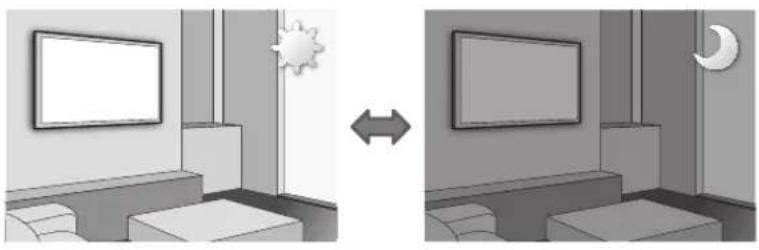 SAMSUNG UE43M5575AU - Ekosensor och skärmljusstyrka - 1