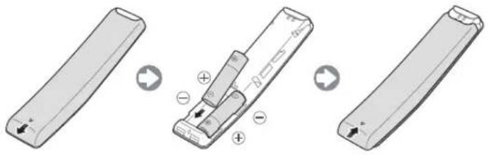 SAMSUNG UE43M5575AU - Installere batterier i din Samsung Smart Remote - 1