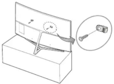 SAMSUNG UE49MU9005T - Precauciones para evitar la caída del televisor - 1