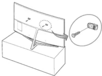 SAMSUNG UE49MU9005T - Verwenden des Kippschutzes - 1