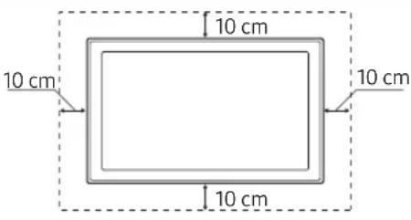 SAMSUNG UE49MU9005T - Ventilation adaptée de votre téléviseur - 2