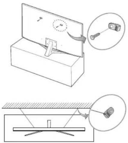 SAMSUNG UE49MU6455U - Precauciones para evitar la caída del televisor - 1