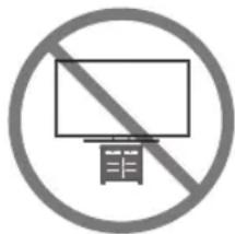 SAMSUNG UE49MU6195U - Säkerhetsföreskrifter: Fäst tv:n på väggen för att undvika att den faller - 1