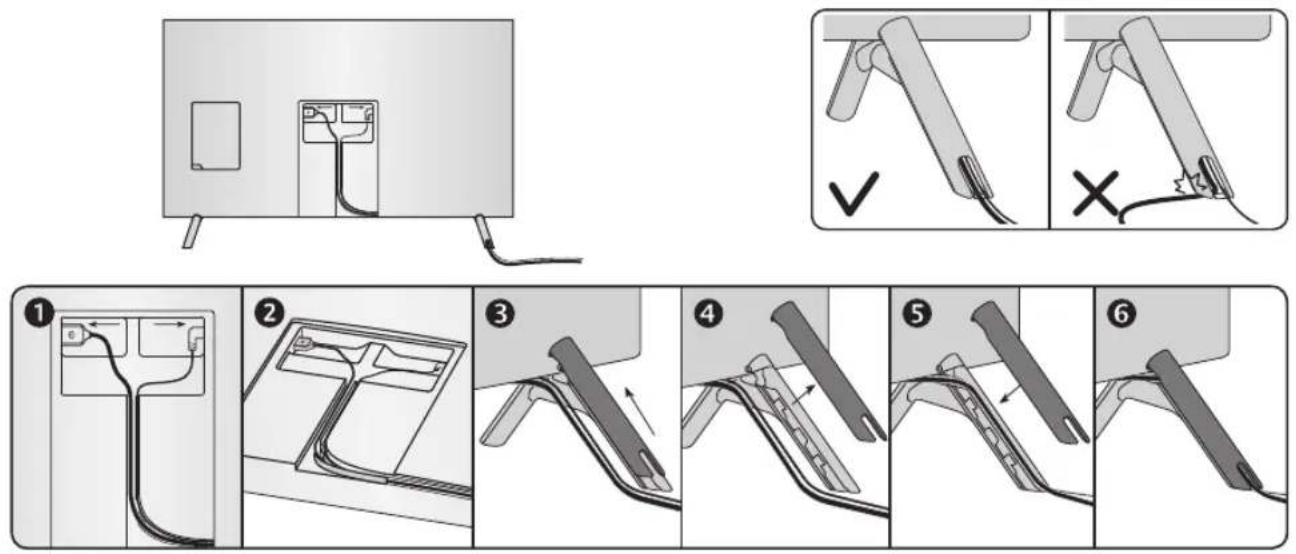 SAMSUNG UE65MU7005T - Arrange the cables - 1
