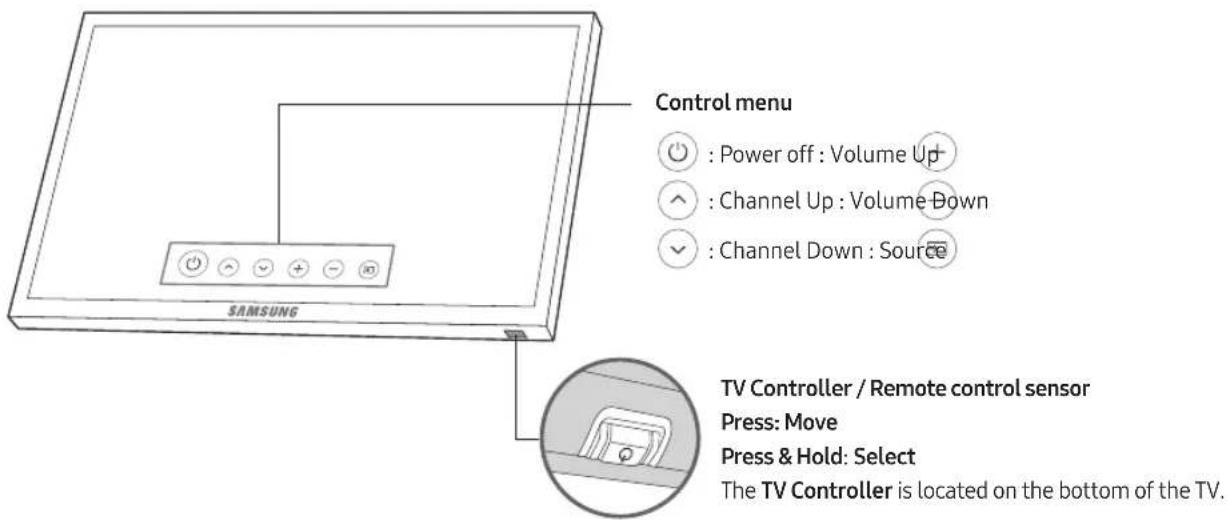 SAMSUNG UE65MU7005T - Using the TV Controller - 1