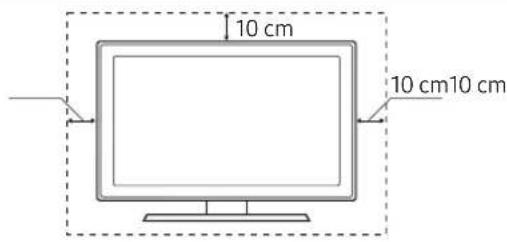 SAMSUNG UE65MU6195U - Providing proper ventilation for your TV - 1