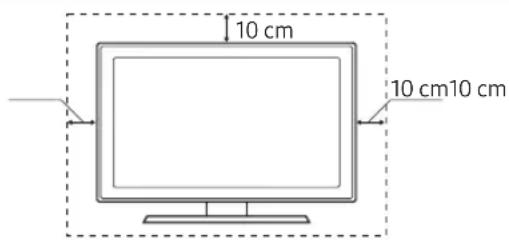 SAMSUNG UE55MU6275U - Ventilation adaptée de votre téléviseur - 1