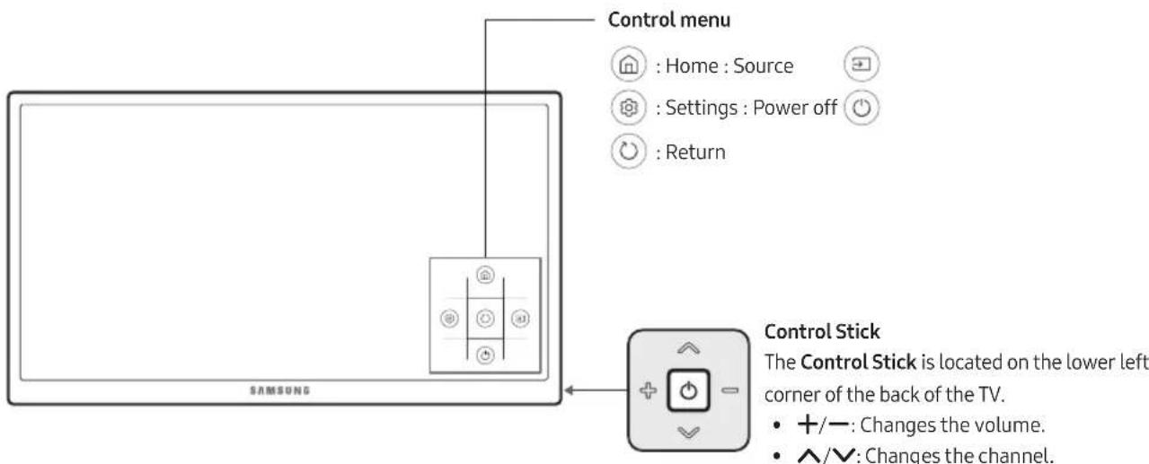 SAMSUNG UE55MU6275U - Using the TV Controller - 1