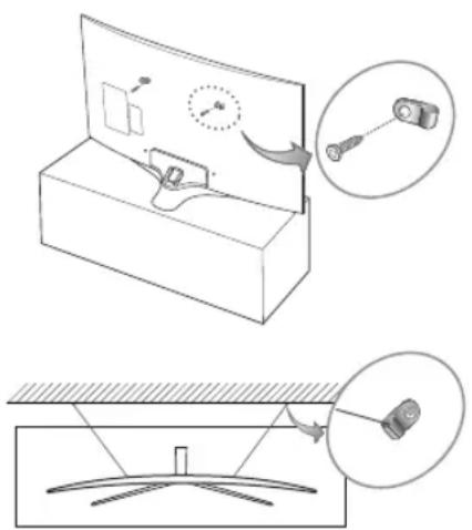 SAMSUNG UE55MU6275U - Television putoamisen estäminen - 1