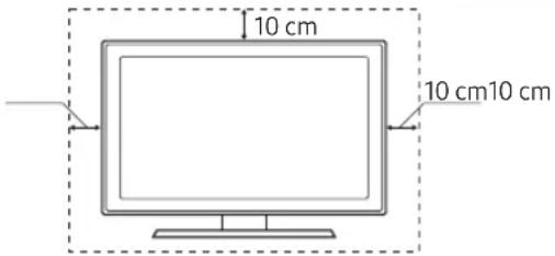 SAMSUNG UE55MU6275U - Fornecimento de ventilação adequada para o televisor - 1