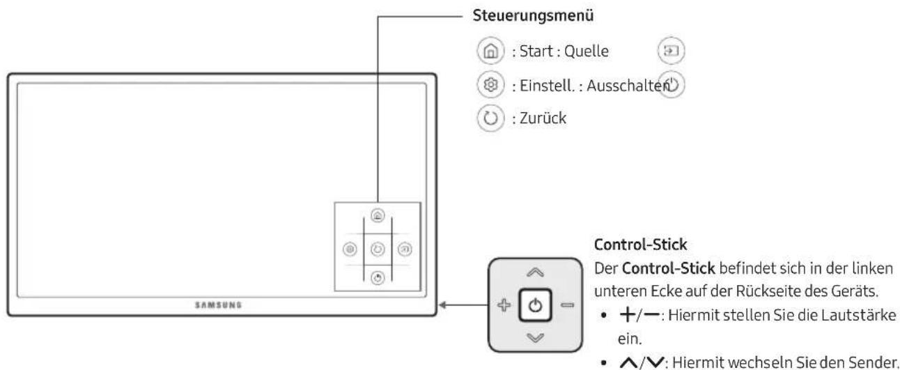 SAMSUNG UE55MU6275U - Verwenden des TV-Steuerungs - 1