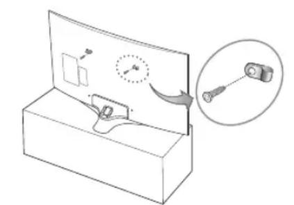 SAMSUNG UE55MU6275U - Verwenden des Kippschutzes - 1