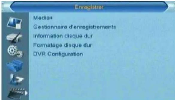 Lenson LT 7100 - Menu enregistrer - 1