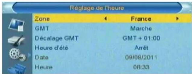 Lenson LT 7100 - Réglage de l'heure - 1