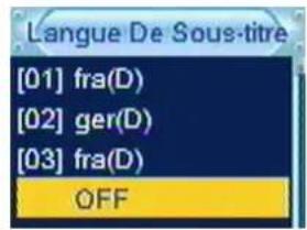 Lenson LT 7100 - Sous-titres DVB - 1