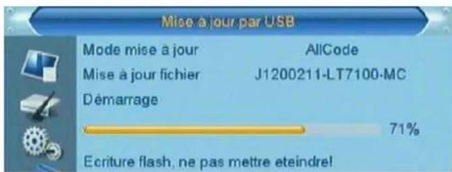 Lenson LT 7100 - Attention : une mise à jour logicielle effacera toutes les chaînes mémorisées et autres personnalisations mais pas les enregistrements faits sur un support externe. - 4
