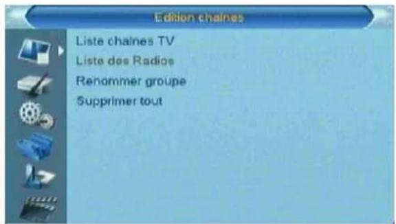 Lenson LT 7100 - Menu édition chaînes - 1