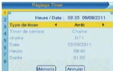 Lenson LT 7100 - Réglement timer - 2