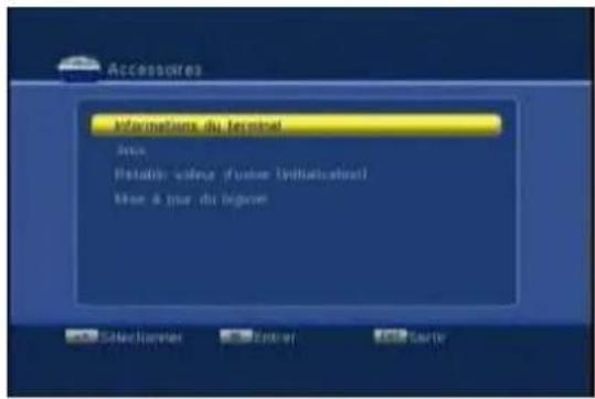 Lenson LT 2010 - Menu accessoires - 1