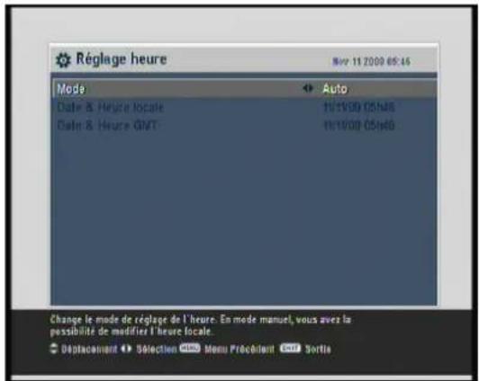 Lenson LD 9500 - Réglage heure - 1