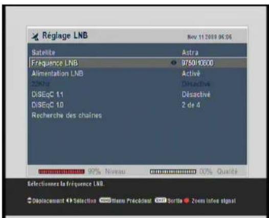 Lenson LD 9500 - Réglage de LNB - 1