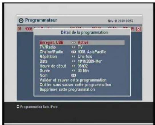 Lenson LD 9500 - Menu « Programmateur » - 1