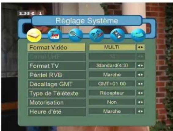 Lenson LD 4004 - Réglages système - 1