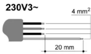 Steel Cucine Adagio - Querschnitt der elektrischen Versorgungskabel - 2
