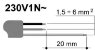 Steel Cucine Adagio - Querschnitt der elektrischen Versorgungskabel - 3