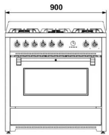 Steel Cucine Adagio - ABMESSAGEGEN (mm) - 1
