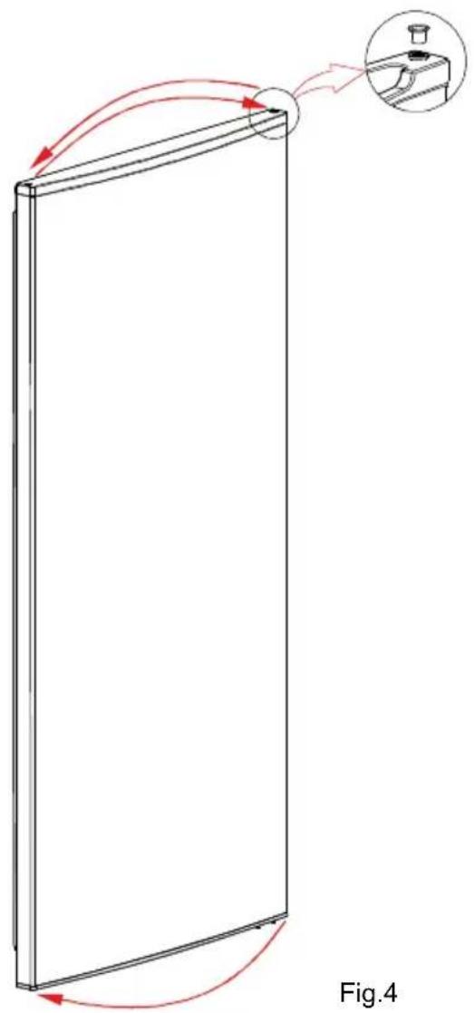 Wellington WRFK186 - Changement du sens d'ouverture de la porte - 3