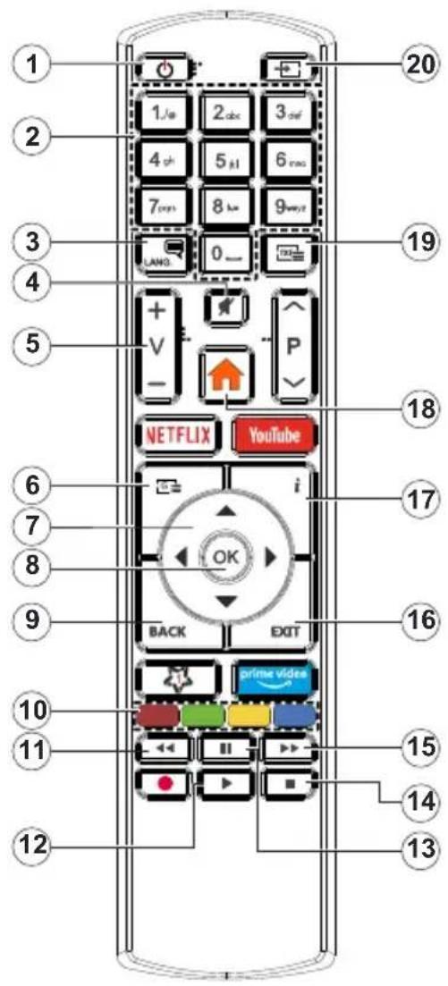 SALORA DBS200 - Vue d'ensemble de la télécommande - 1