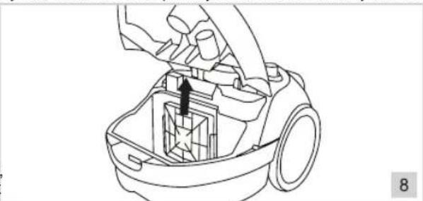 BESTRON ABG150BB - CLEANING AND MAINTENANCE - Cleaning or replacing the motor safety filter - 1
