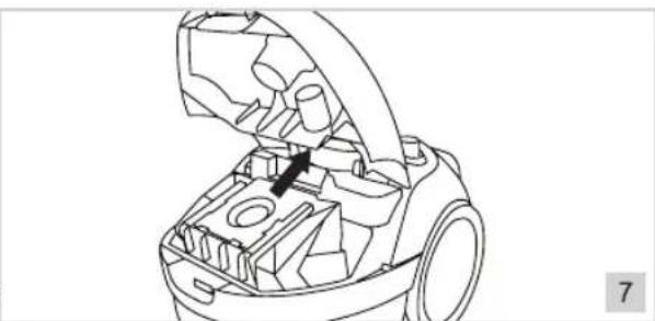 BESTRON ABG150BB - CLEANING AND MAINTENANCE - Changing the dust bag - 2