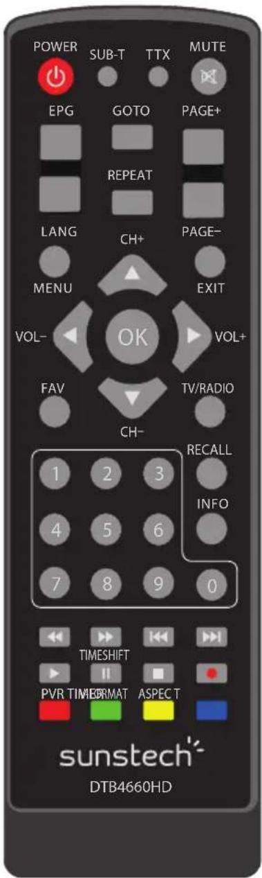 Sunstech DTB4660HDBK - Mando a distancia - 1