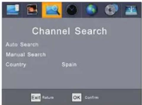 Sunstech DTB4660HDBK - Pesquisa de Canais - 1