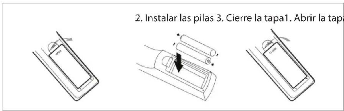 Sunstech DTB4660HDBK - Instalación de las pilas - 1