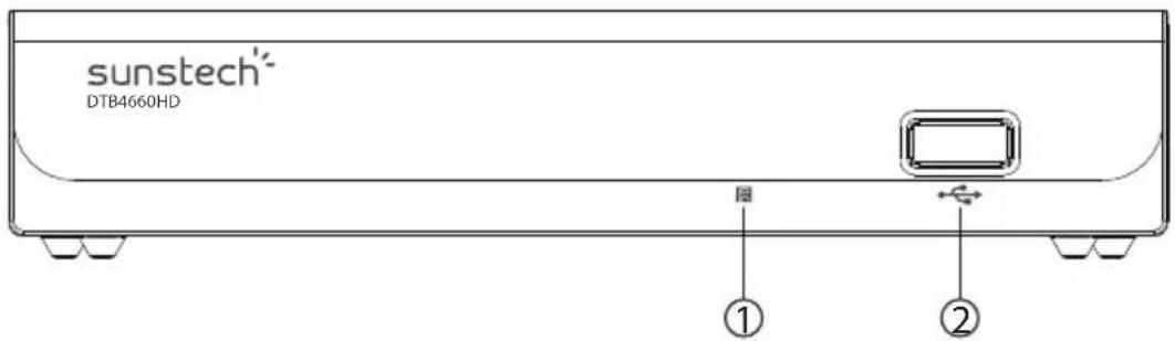 Sunstech DTB4660HDBK - Front Panel - 1