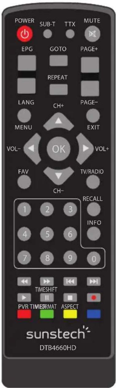 Sunstech DTB4660HDBK - Controlo remoto - 1