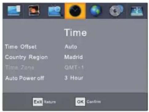 Sunstech DTB4660HDBK - Configuración de hora - 1