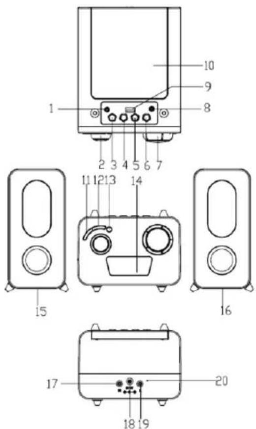 BIGBEN INTERACTIVE MCD11 - Description des pieces - 1