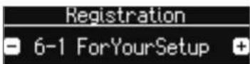 ROLAND FP60 - Rappel d'un Registration - 3