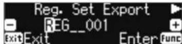 ROLAND FP60 - Sauvegarde d'un ensemble d'enregistrements (Registration Set Export) - 2