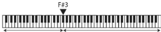 ROLAND FP60 - Jouer dessons differeents avec la main droite et la main gauche (Split) - 1
