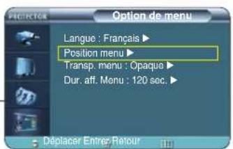 SAMSUNG SPH800BE - Réglage de la Position menu - 7